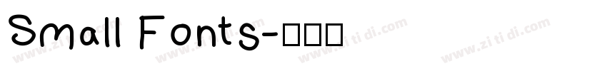 Small Fonts字体转换